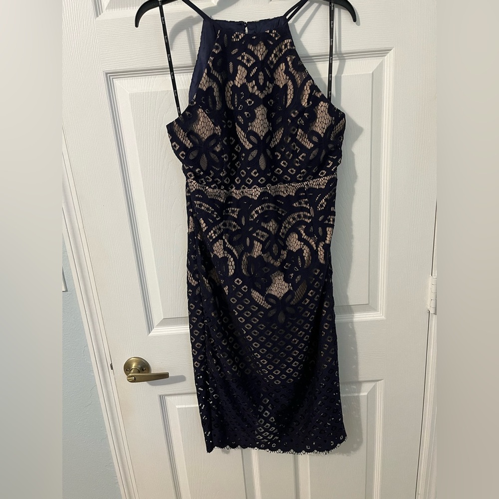 Bardot Lace Cocktail Dress